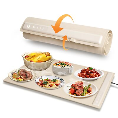 #ad Electric Warming Tray with Adjustable Temperature Foldable Food Warmer Fast ... $85.70