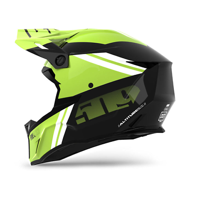 #ad #ad Open Box 509 Adult Altitude 2.0 Snowmobile Helmet Gloss Acid Green Medium $99.58