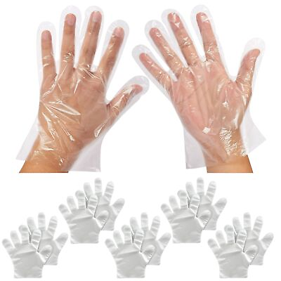 #ad 500 Pcs Cooking Gloves Plastic Disposable Food Safe Gloves One Size Fits Most $10.99