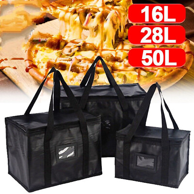#ad Hot Food Delivery Bags With Divider Thermal Insulated Cool Bag Large 16 50 L $10.48