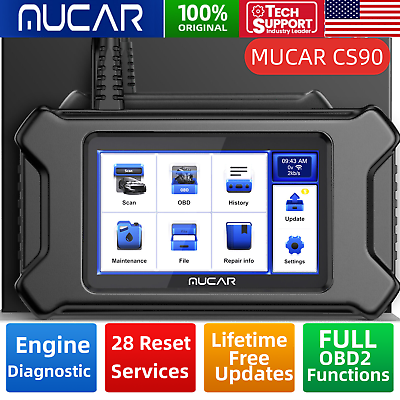 #ad MUCAR CS90 Car OBD2 Scanner Code Reader 28 Reset Automotive ECM Diagnostic Tool $129.99