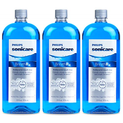 #ad Phillips sonicare BreathRx Anti Bacterial Mouth Rinse 3 Bottle Economy Pack Eac $98.15