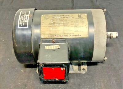 WorldWide Electric AT34 18 56CB Industrial Duty Fractional Motor .75HP 25C $150.00
