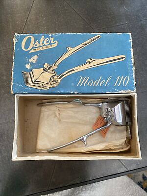 #ad VINTAGE OSTER HAIR CLIPPERS Model 110 hand held hair clippers $24.99