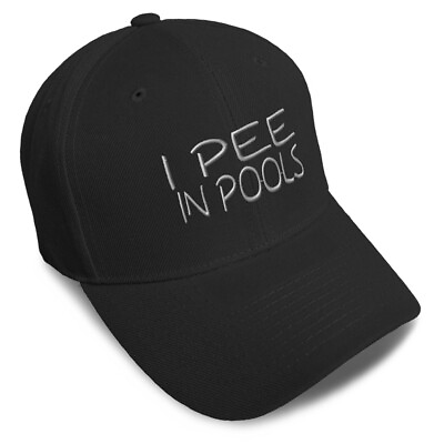 #ad Baseball Cap I Pee in Pools B Embroidery Acrylic Dad Hats for Men amp; Women 1 Size $19.99
