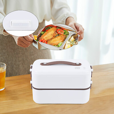 Lunch Box Electric Food Warmer Box Stainless Steel Lunch Box For Office Worker $30.40