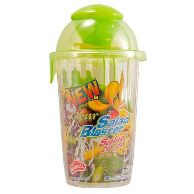 #ad Clear Salad Blaster Cup 26oz Salad to Go 2oz Dressing Container Portion Control $10.99