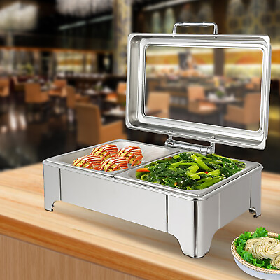 Commercial Buffet Chafing Dish Warmer Stainless Electric Heating Food Warmer 9L $175.00