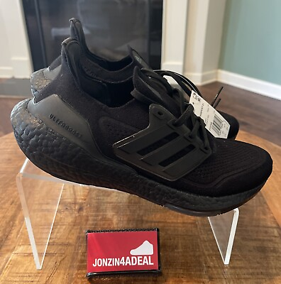 #ad NEW Adidas Ultraboost 21 Athletic Triple Black Running Shoes Men#x27;s FY0306 Size 9 $64.99