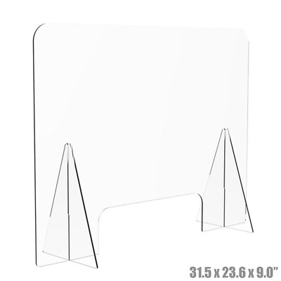 Clear Sneeze Guard Table Desk Protective Shield Acrylic Barrier Small Size $82.68