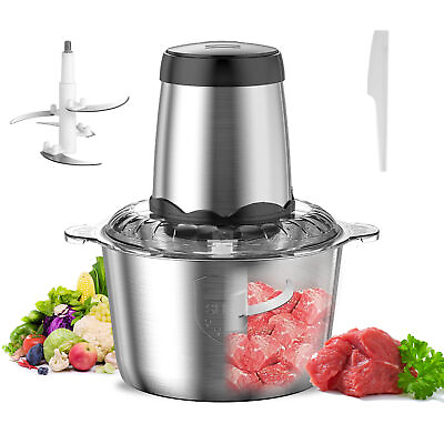 #ad New Electric Food Chopper Processor 2L Stainless Steel Bowl Meat Grinder $18.98