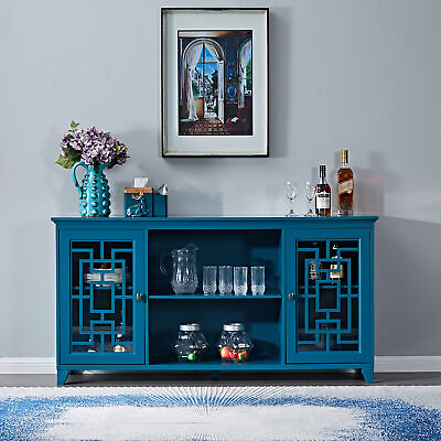 Wood Entryway Table Accent Storage Cabinet Buffet Sideboard w Adjustable Shelf $295.99