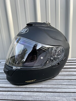 #ad #ad Shoei GT Air Full Face Motorcycle Helmet Matte Black w Flip Down Visor Medium $233.99