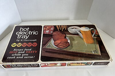 Vintage Hot Electric Tray by Cornwall Harvest Gold Model Working Food Warmer $12.00