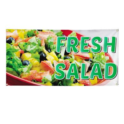 Vinyl Banner Multiple Sizes Fresh Salad Restaurant Cafe Bar Restaurant amp; Food $149.99