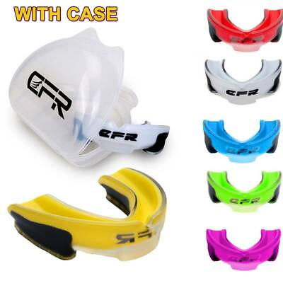Sport Gel Gum Shield Mouth Guard Teeth Protection Kids Junior MMA Boxing Rugby O $6.99
