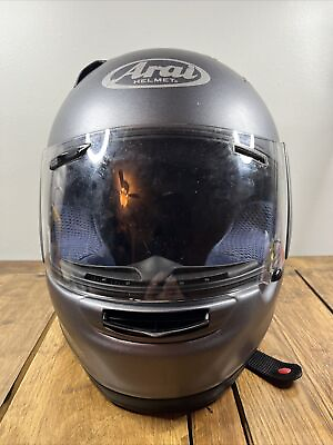 #ad Arai Profile Silver Motorcycle Helmet Size Small 6 3 4 6 7 8 55 56cm Full Face $74.99