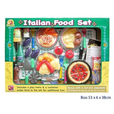 #ad ITALIAN Dinner Set INTERNATIONAL ETHNIC FOOD Kids Toy PRETEND PLAY KITCHEN AU $48.00