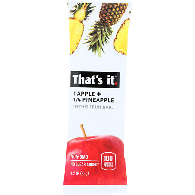 #ad That#x27;s It Fruit Bar Apple amp; Pineapple 1.2 oz 12 Pack Bulk Case $33.37