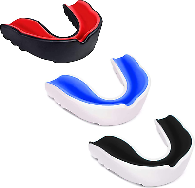 #ad 3 Pack Kids Youth Mouth Guard Football Sports Braces Mouthguards for Mouthpiece $11.49