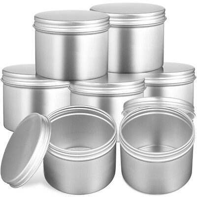 #ad #ad 20pcs Aluminum Screw Lid Metal Tins for Food Candles Candy Tea 100ml $36.65