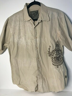 #ad RARE Vintage Cult Industries Men#x27;s Button up Shirt XL $49.99