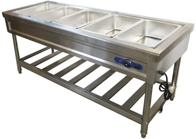 #ad TECHTONGDA Food Warmer 5 Well Stainless Steel Electric Steam Table Buffet Server $815.00