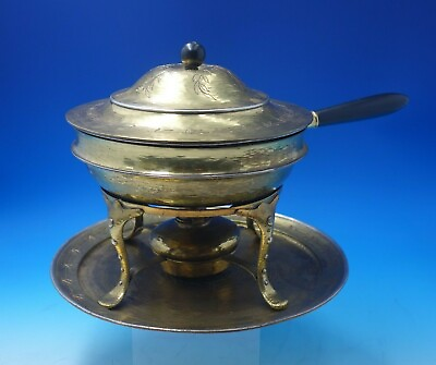 Mixed Metals by Tiffany and Co Sterling Silver Chafing Dish w Underplate #5083 $4995.00