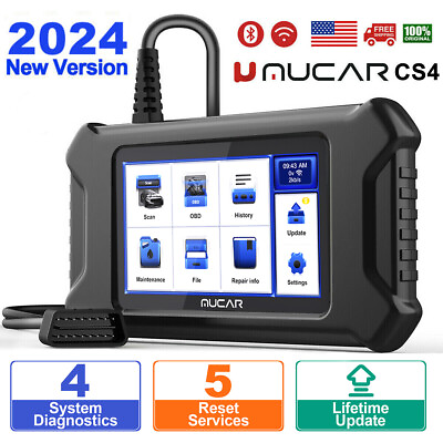 #ad 2024 MUCAR CS4 OBD2 Scanner SRS ABS ECM TCM Code Reader Car Diagnostic Tool $119.99