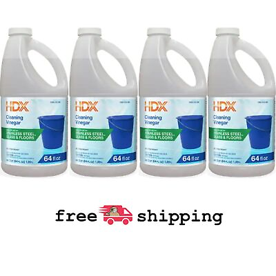 #ad 4 PACK Cleaning Vinegar 64 oz Bottles Ready to Use All Purpose Natural Cleaner $16.71