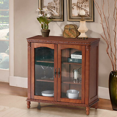 Sideboard Buffet Storage Cabinet Cupboard Display Cabinet with Adjustable Shelve $199.99