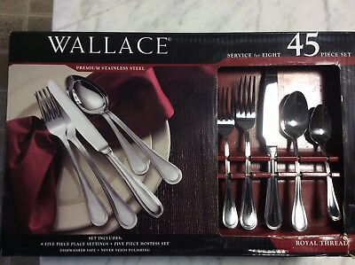 Wallace Royal Thread Flatware $85.00