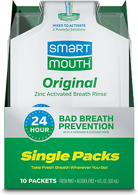 #ad SmartMouth Original Activated Mouthwash Adult Mouthwash for Fresh Breath for $15.26