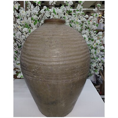 #ad Antique Clay Vase Big Clay Pot Vintage Pottery Rustic Vase Terracotta Water Pot $1572.99