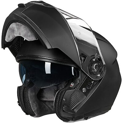 #ad #ad ILM Adult Motorcycle Modular Full Face Snowmobile Helmet Flip up Dual Visor DOT $94.99