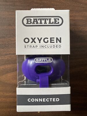 #ad #ad Battle Sports Science Oxygen Lip Protector Mouthguard with Strap Football Purple $12.99