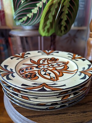 Crackle Glazed Japanese Stoneware Art Pottery Plates $25.00