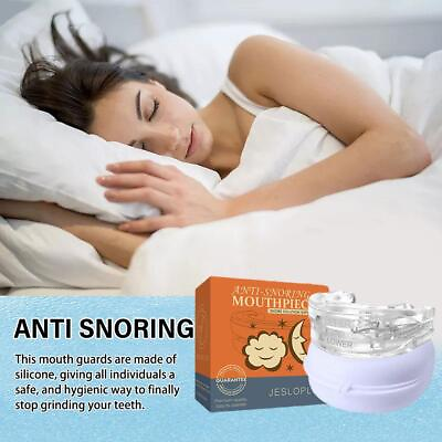 #ad ANTI SNORING MOUTH GUARD Device Sleep Aide Adjustable Mouth Free Buds $6.07