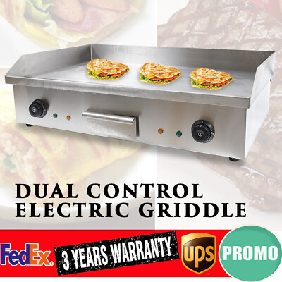 4400W 29quot; Commercial Electric Countertop Griddle Flat Top Grill Hot Plate BBQ $192.00