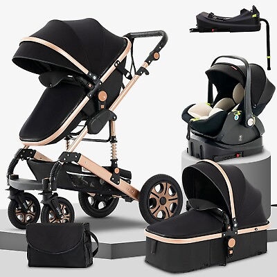 #ad Steanny Baby Stroller Combo Car Seat 5 in 1 Travel System Unisex Baby Car $271.99