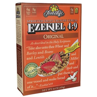 #ad Food For Life Sprouted Crunchy Cereal Ezekiel 4:9 Original 16 oz Box $22.65