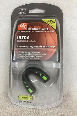 #ad Shock Doctor Youth Ultra Basketball Mouthguard Black No Boil $4.95