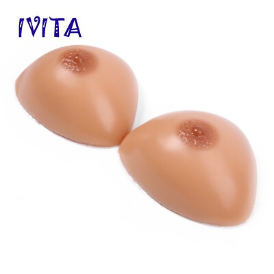 #ad #ad AA Cup Silicone Breast Forms Suntan Fake Boobs Mastectomy Bra Enhancers $18.19