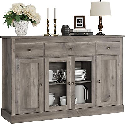 #ad Sideboard Buffet Cabinet with Storage 55quot; Large Kitchen Buffet Storage Cabinet $264.48