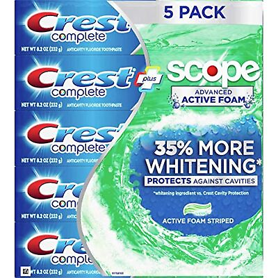 #ad #ad Crest Complete Advanced Flavoridetoothpaste 5 Pack 8.2 Oz Net Wt 41 Oz $29.95