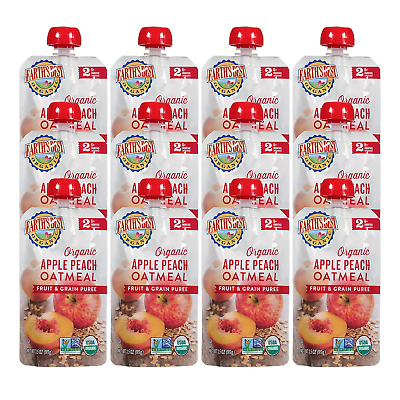 #ad Earth#x27;s Best Organic Baby Food Pouches Stage 2 Fruit and Grain Puree for Babies $24.48