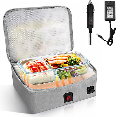 #ad Portable Oven 12VFood Warmer For Truckers Car Heated Lunch Box Portable Person $33.17
