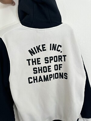 Nike Retro Swoosh Rainbow Hoodie The Sport Shoe of Champions Back Men#x27;s Large $25.00