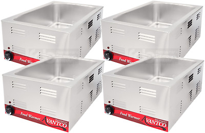 4 PACK Full Size 12quot; x 20quot; Electric Countertop Food Pan Warmer Commercial Chafer $490.55