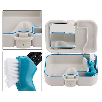 #ad Mouth Guard Case Slotted Design With Toothbrush Mirror Dustproof Waterproof HPT $12.67